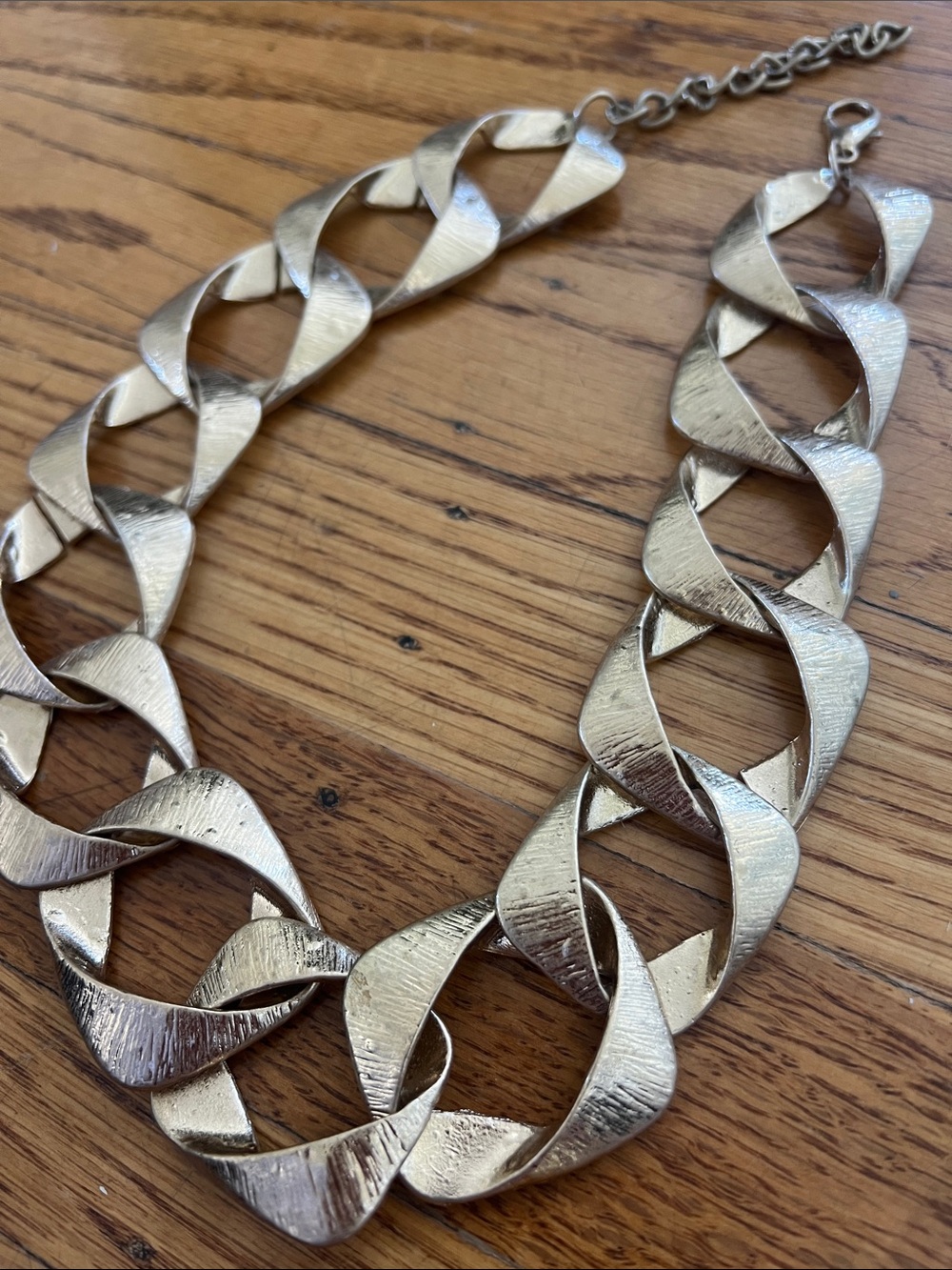 Anthropologie Square Linked Necklace - Picture 9 of 9